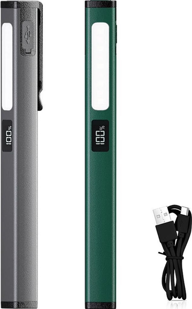 2er-pack Led-inspektionsleuchten Im Stiftformat, 6 Modi, Magnetclip Für Reparaturen Im Notfall