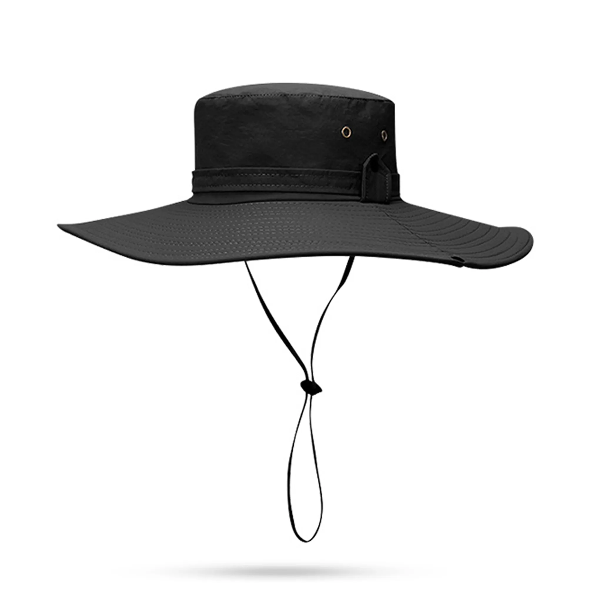 Unisex-falt-sonnenhut, Gartenhut, Uv-schutz-sonnenhut, Sommerhut, Breitkrempiger Outdoor-hut (schwarz)