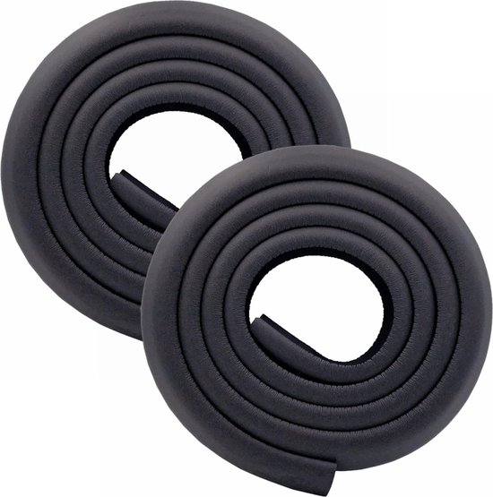 2er-pack Schaumstoff-eckenschutzleisten (2 Meter), Schwarz