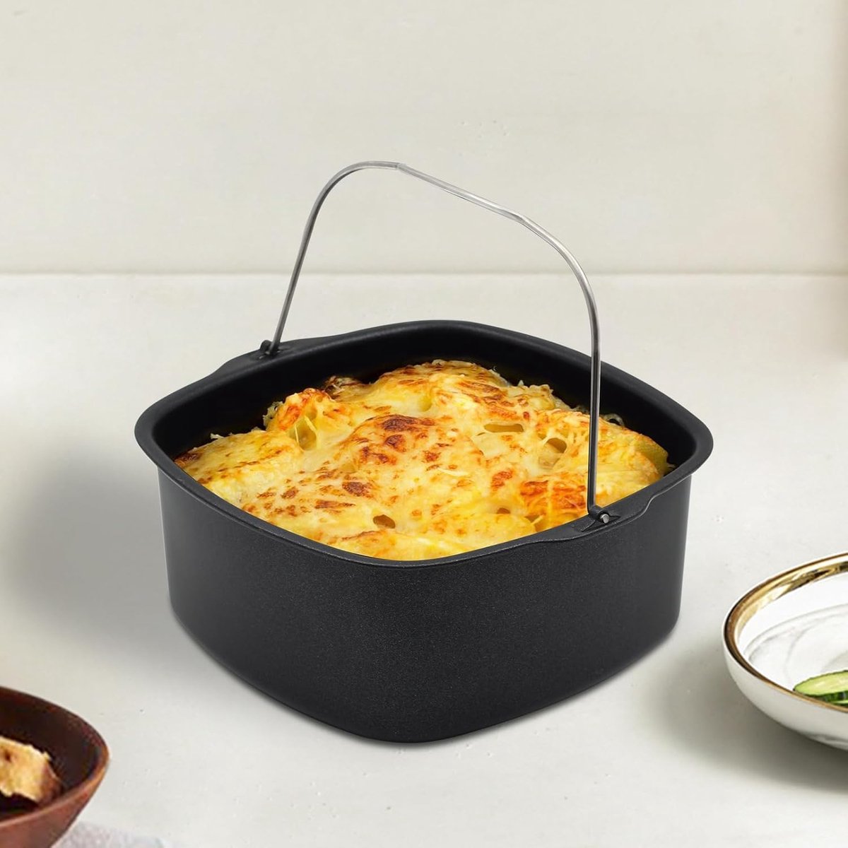 7-zoll-airfryer-kuchenform – Antihaft-airfryer-kuchenform – Airfryer-pizza-backform – Instant Pot Kuchenbackkorb – 7 Zoll