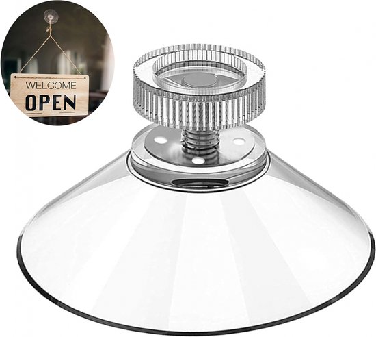 30er-packung 50 Mm M4x10 Gewinde-saugnapfhaken Mit Transparenten Muttern