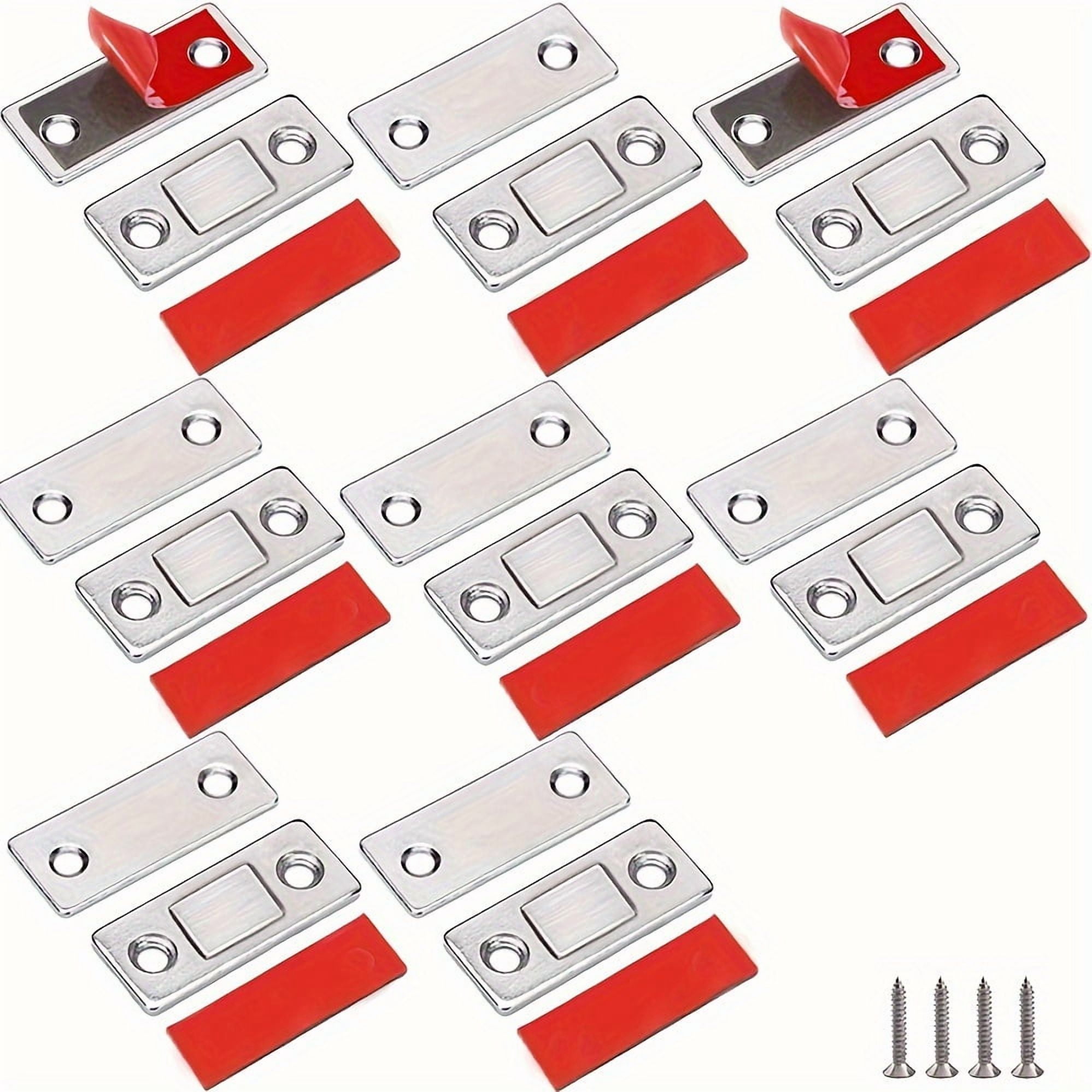 32er-packung Silberne, Ultradünne Magnetische Schranktürhalter, Robuste Tür- Und Schubladenschließvorrichtungen, Küchen, Badezimmer, Kleiderschränke, Wohnmobile, Möbel.