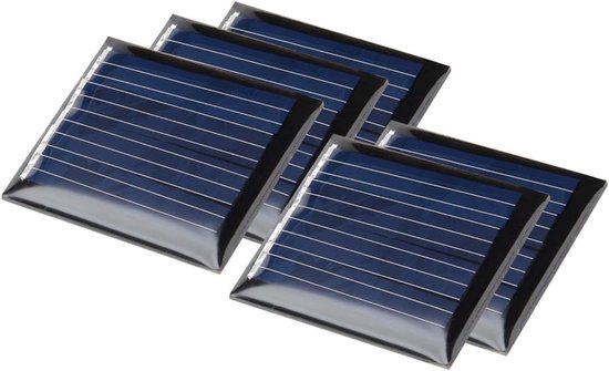 5-zellen-mini-solarmodul Aus Polykristallinem Silizium, 55x60mm, 3v, 0,45w, 150ma, Für Spielzeugladegeräte.