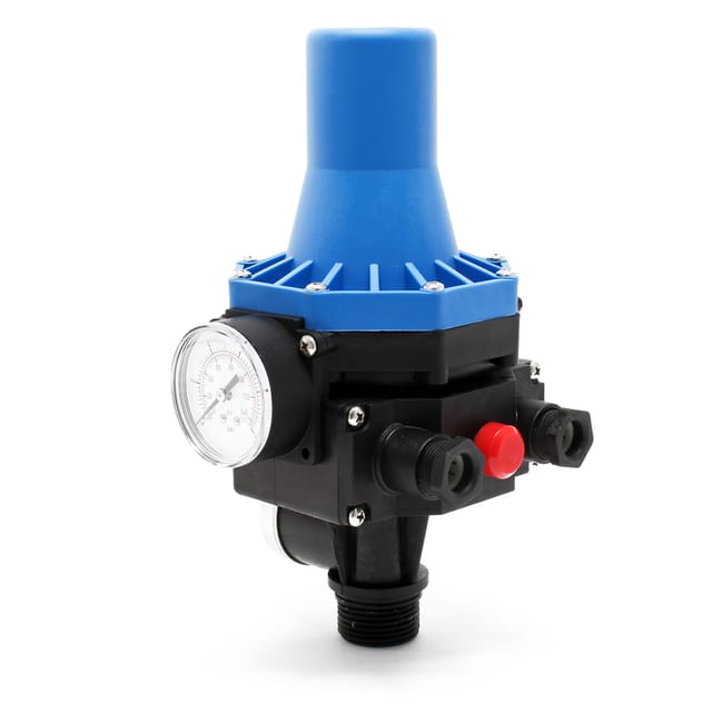 Druckschalter SKD-3 230V 1-phasig bis 10 bar, Druckwächter mit Trockenlaufschutz für Hauswasserwerke und Pumpen, zuverlässige Pumpensteuerung - Wiltec