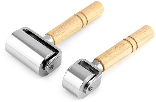 2-teiliges Set Aus Robustem, Handbetriebenem Lederpresswerkzeug Mit Holzgriff Zum Glätten Von Leder, Lederverklebung Und Als Diy-rollkantenwerkzeug