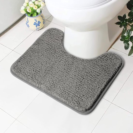 Saugfähiger Wc-sitzbezug, 50 X 40 Cm, Rutschfest, Mikrofaser, U-förmig