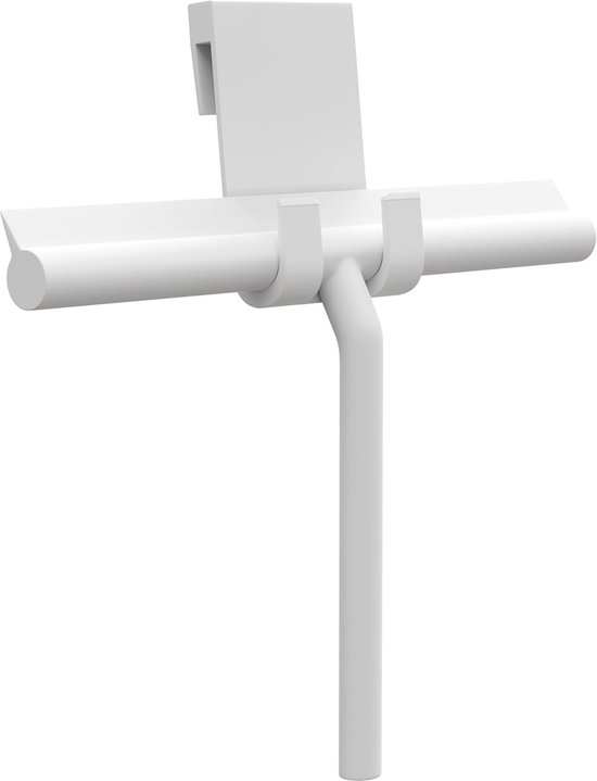 Silikon-duschabzieher – 21 Cm, Rutschfest, Für Die Reinigung Von Glastüren – Schwarz