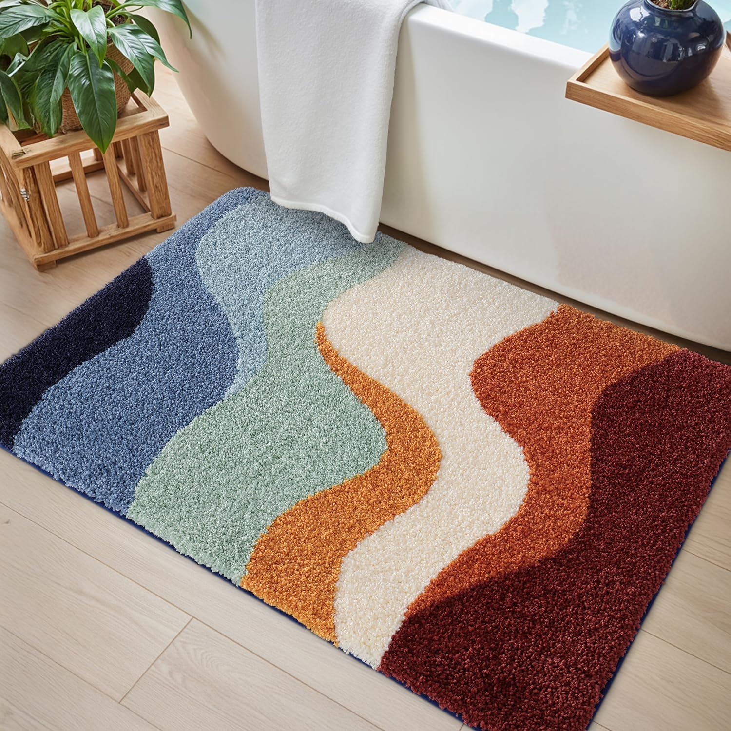 Badematte 40 X 60 Cm, Rutschfest Und Saugfähig, Weich Und Komfortabel, Geeignet Zum Duschen Und Baden.
