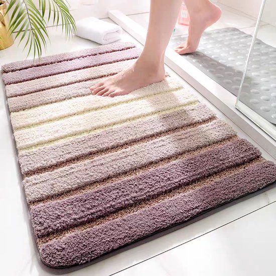 Badematten - 2er-pack Rutschfeste Badematten, 50 X 80 Cm, Ultraweich, Maschinenwaschbar, Hoch Saugfähig, Beige.