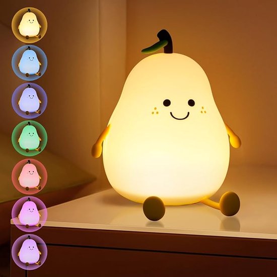Kinder-schlafzimmerlampe In Pärchenform, Wiederaufladbare Usb-schlafzimmerlampe Mit Minutenschalter, Taktiler Schalter, Nachttischlampe Für Schlaf- Und Wohnzimmer