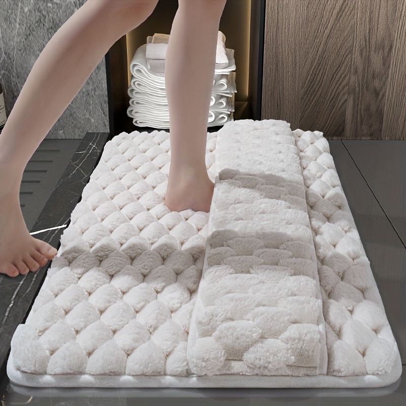 Badematte Aus Memory-schaum, Saugfähige Wc-matte, Duschvorhangmatte, Schnelltrocknende Badezimmer-fußmatte, 50 X 80 Cm