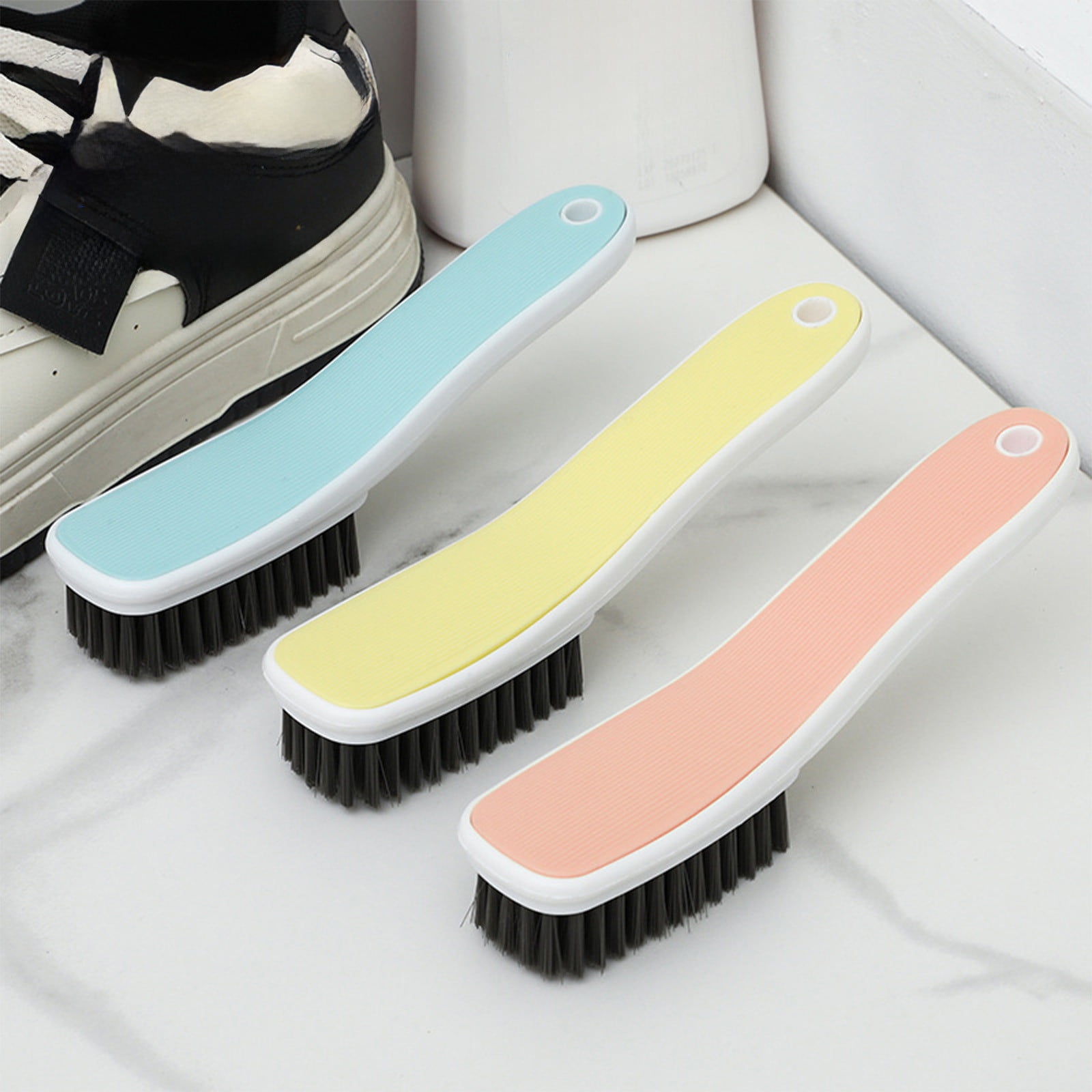 Reinigungsbürsten Mit Weichen Borsten, Fleckenentfernerbürsten, Haushaltsreinigungsbürsten, Geeignet Für Teppiche, Kleidung, Badezimmer Und Turnschuhe, 3er-pack.