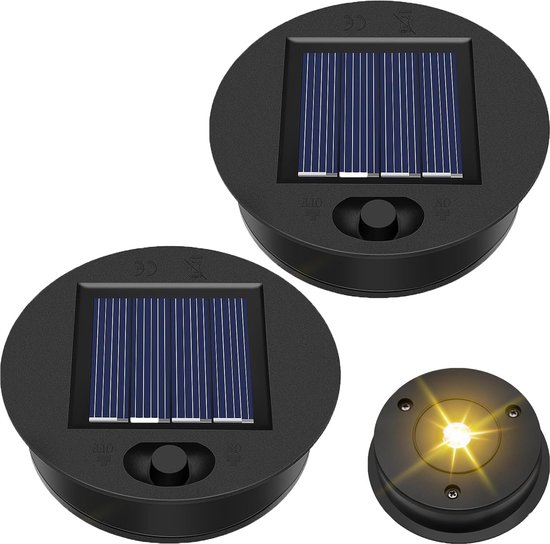 Solarbetriebene Ersatzteile, 2 X Φ7 Cm Ersatz-solarlampen Mit Hellen Leds, Solarbeleuchtung, Ersatzteil, Solarpanel, Laterne, Ersatzteil