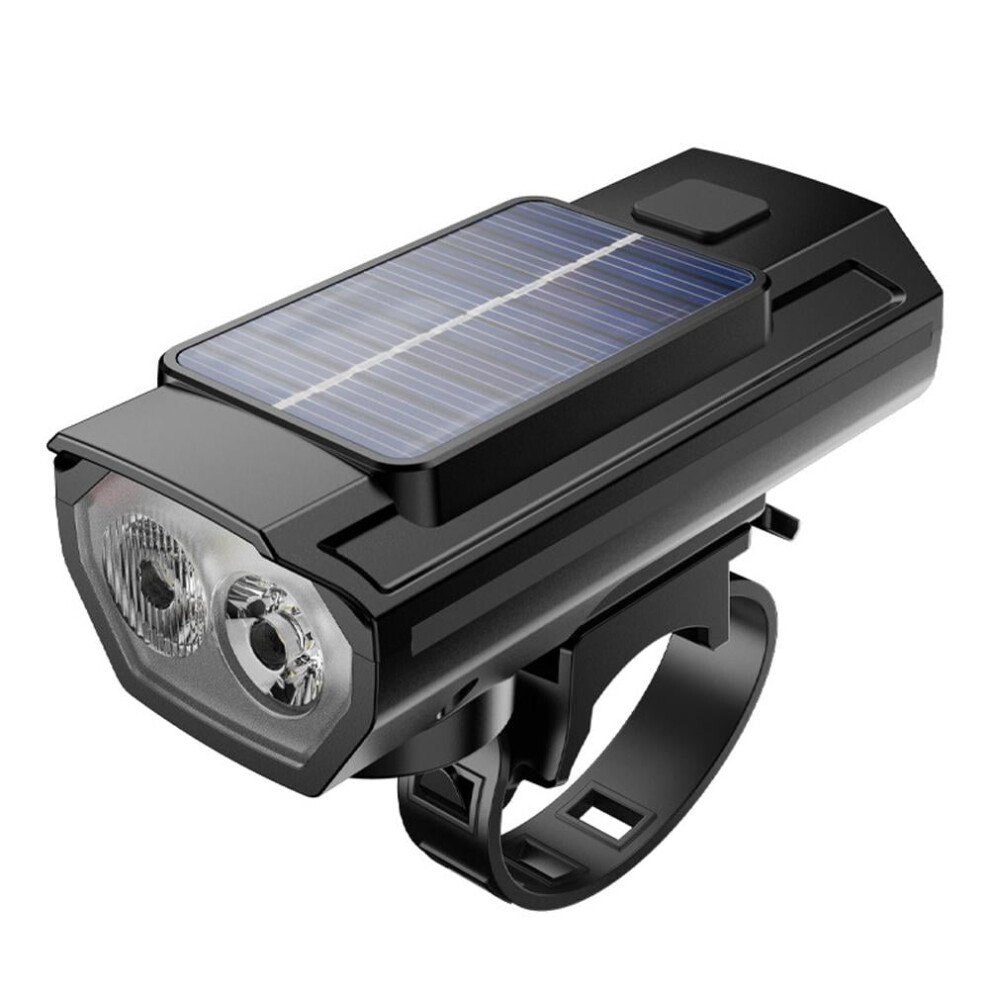 Solarbetriebener Fahrradscheinwerfer Mit Hupe