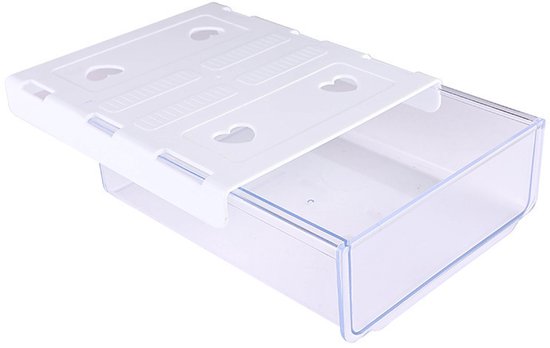 Selbstklebender Auszugsschubladen-organizer 21 X 17,5 X 6,5 Cm Für Unter Den Schreibtisch, Verdeckter Stauraum, Weiß