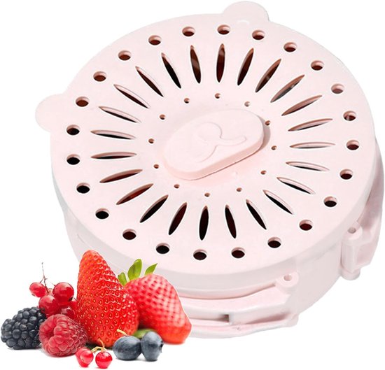 Küchensieb, Schüssel, Multifunktionaler Abtropfkorb, Leichtes Lebensmittelsieb, Multifunktionales Sieb, Schüssel, Effizienter Abtropfkorb Für Die Küche, Rosa