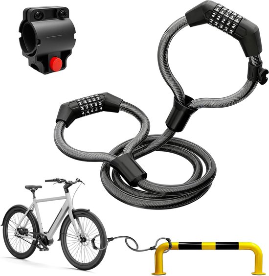 85 Cm Lange Fahrrad-diebstahlsicherungskette Mit 2 Schlüsseln, Für Motorräder, Mountainbikes, E-bikes, Roller, Tore