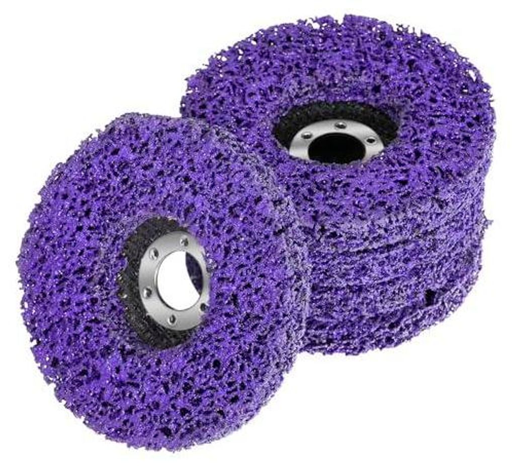 Fünf 125-mm-schleifscheiben, Grobschleif- Und Reinigungsscheiben Für Winkelschleifer, Können Zum Reinigen Und Entfernen Von Farbe, Rost, Schweißnähten Und Oxiden Verwendet Werden.