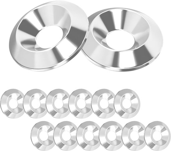 30 Becherringe, Bolzenringe, Flachkopfscheiben Aus Edelstahl, Senkringe, M6