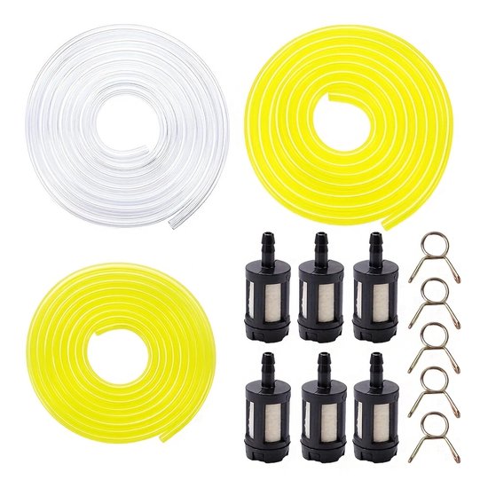 Geeignet Für Rasenmähervergaser, 2,55 Und 35,5 Mm Transparenter 36 Mm 1,5 M Kraftstoffschlauch Und Kraftstofffilter-klemmenbaugruppe.
