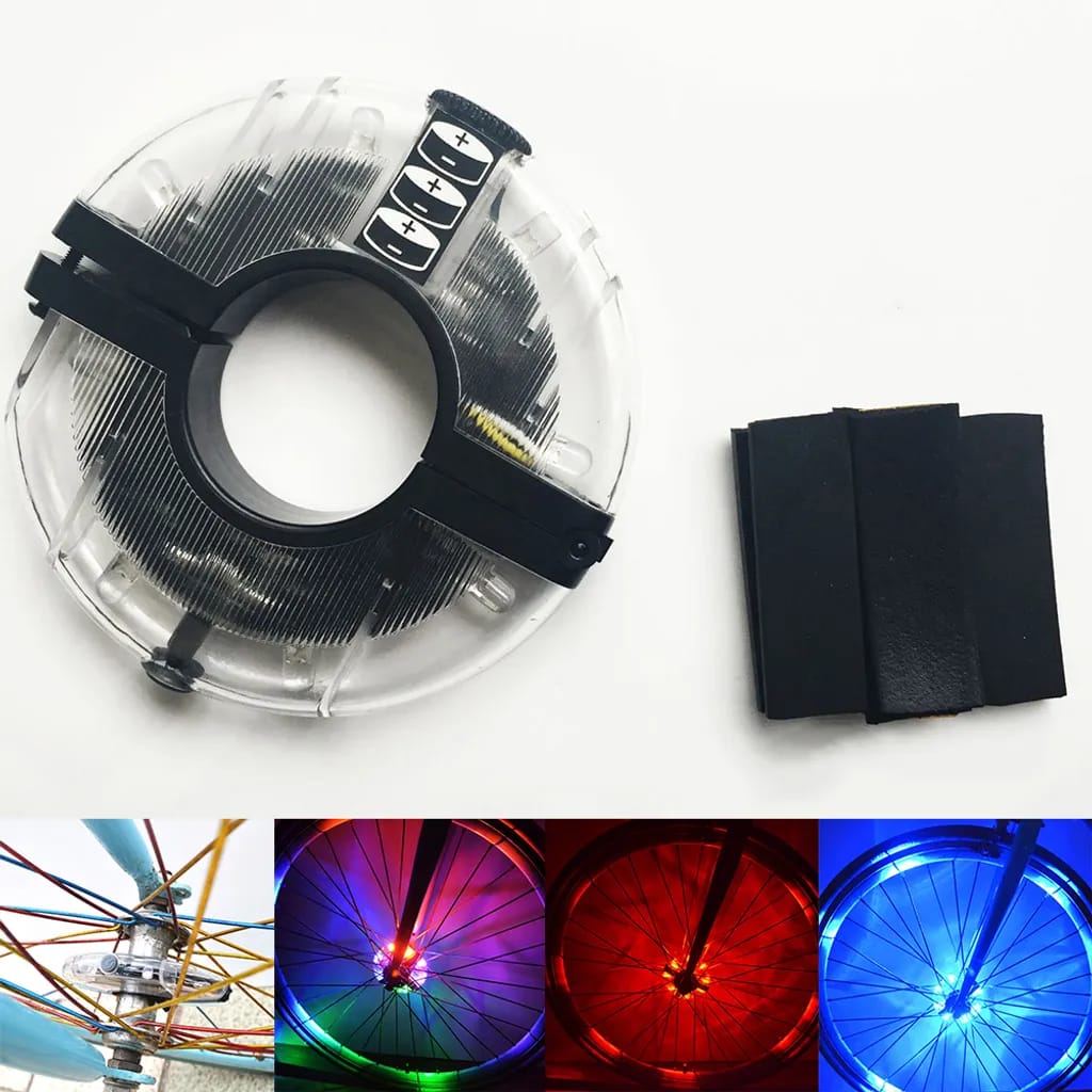 Led Magic Warnleuchten Für Vorder- Und Hinterradspeichen Von Fahrrädern – Mehrfarbig
