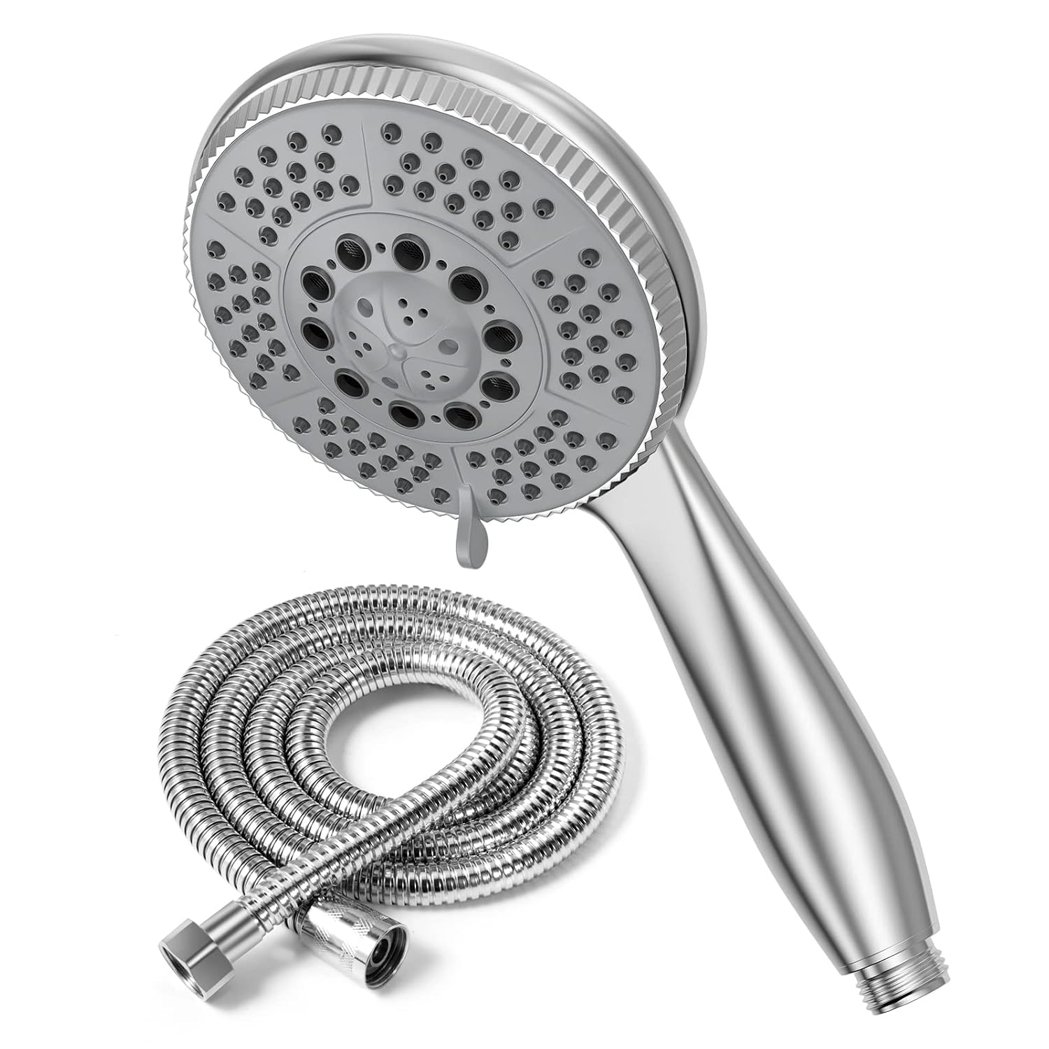 Duschkopf + 1,5 M Langer Flexibler Stahl-duschschlauch