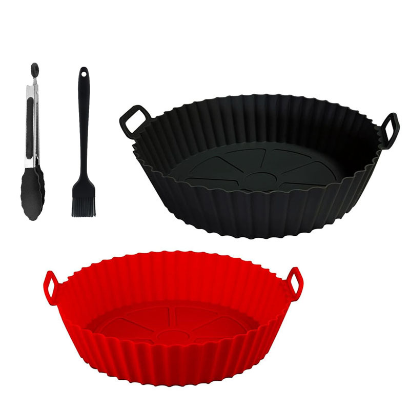 4-teiliges Silikon-tablett-set – Silikonformen Für Heißluftfritteusen – Zubehör Für Heißluftfritteusen – Bpa-frei – Wiederverwendbar – Alternative Zu Backpapier