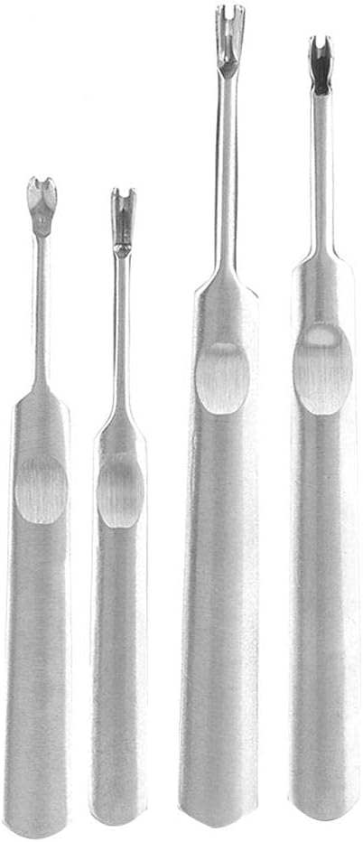 4-teiliges Lederschnitzwerkzeug-set Aus Edelstahl – Lederrillenwerkzeug