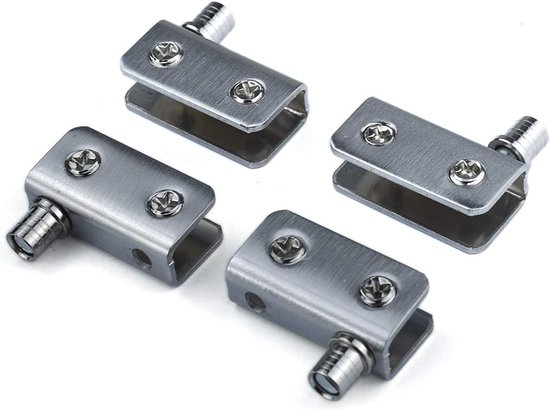 4-teiliges Set Abnehmbarer Möbelscharniere Aus Edelstahl – Türscharniere – Fensterscharniere – Schrankscharniere – Minischarniere – Silber