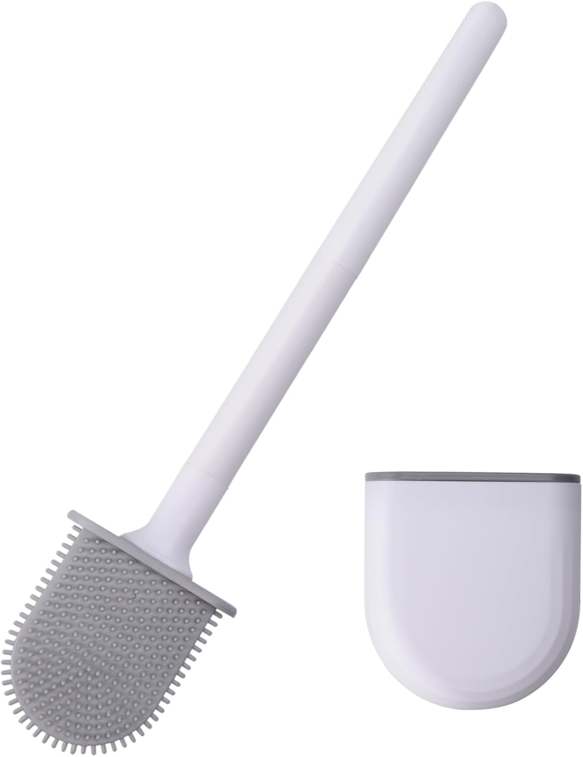 Toilettenbürste Aus Edelstahl Und Silikon – Wandmontage – Rutschfest – Tropffrei – Toilettenreinigungsbürste – Toilettenpflege-werkzeug – Für Wohnwagen