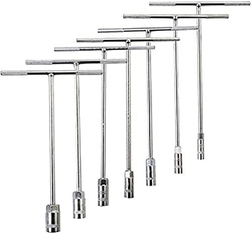 T-förmiger Inbusschlüssel, Langer Inbusschlüssel, Metrischer Steckschlüsselsatz Und Autoreparaturwerkzeuge, 8 Mm, 10 Mm, 12 Mm, 13 Mm, 14 Mm, 17 Mm, 19 Mm (7-teilig)