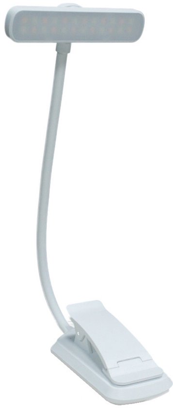 Leselampe, Kleine Leselampe, Klemm-leselampe, Leselampe Für Bücher, Nachttischlampe, Augenschonendes Dreifarbiges Licht, 23 X 8,8 X 4 Cm