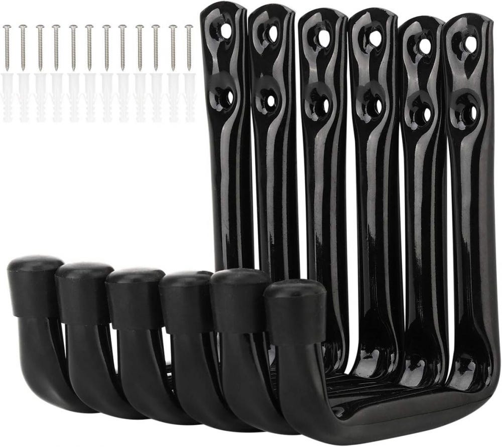 Sechs Robuste J-haken Zur Aufbewahrung In Der Garage – 11,5 Cm X 10 Cm