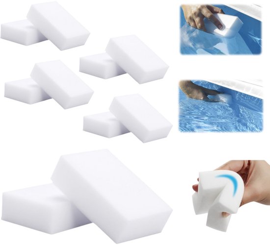 Ein Set Aus 10 Ölabsorbierenden Schwämmen, Geeignet Für Whirlpools, Schwimmbäder Und Spas – Abmessungen: 8 × 5 × 3 Cm