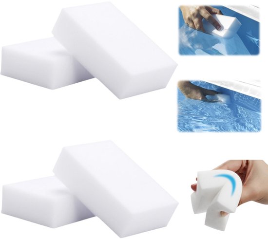 Ein Set Aus 4 Ölabsorbierenden Schwämmen, Geeignet Für Whirlpools, Schwimmbäder Und Spas – Abmessungen: 9 × 6 × 3 Cm