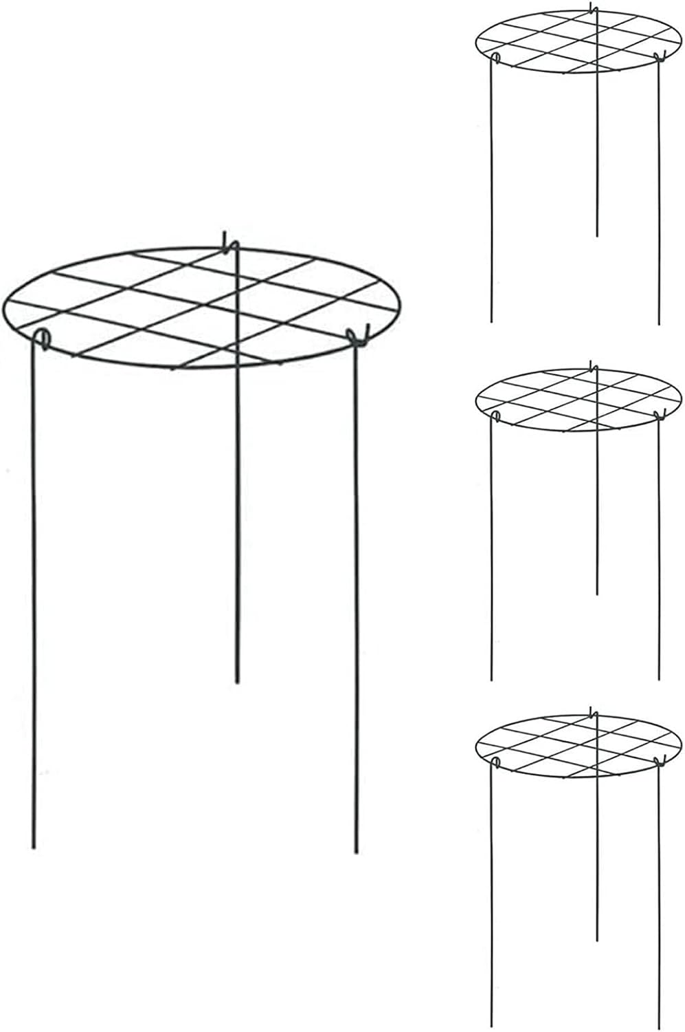 Pfingstrosenstützen & -ringe Pflanzenstützen & Stützringe Für Blumen Und Gartenpflanzen, 4-stufiges, Stabiles Metallgestell