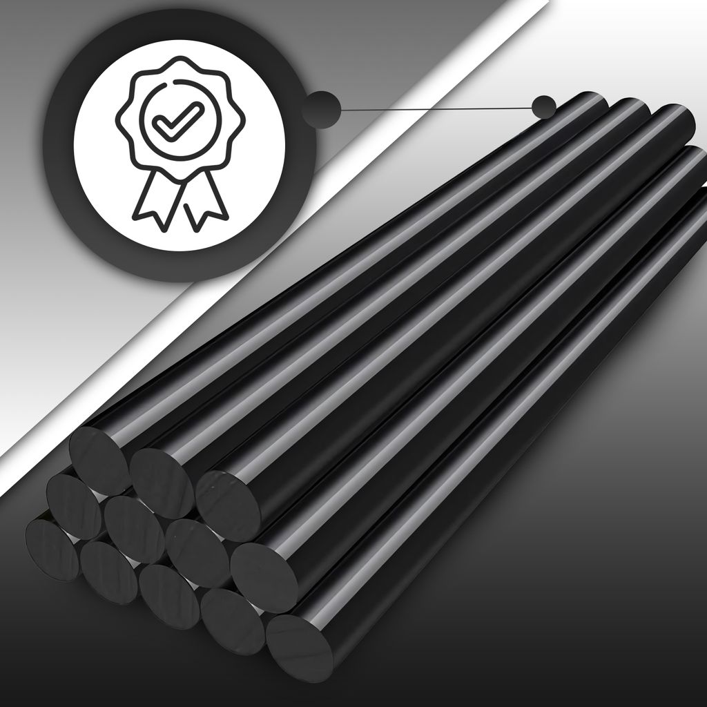 10-teiliges Heißklebestift-set – [schwarzer Stift] 11 X 270 Mm