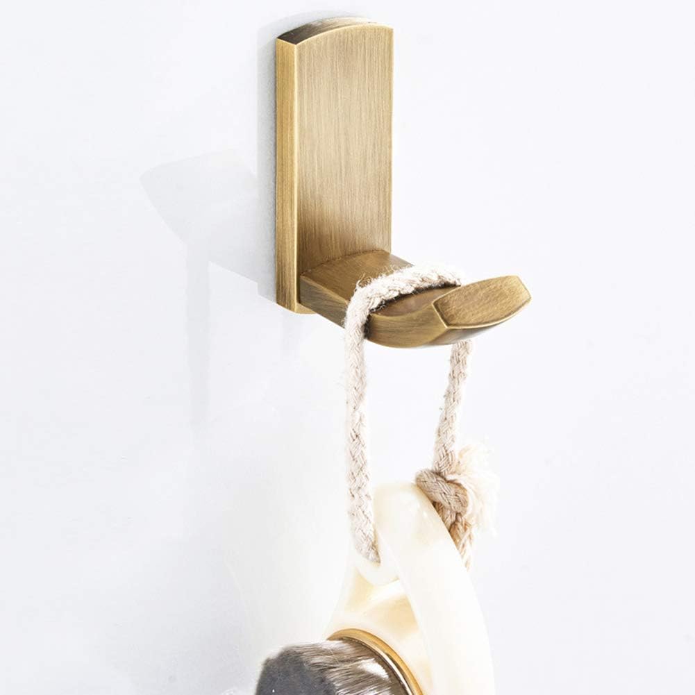 2er-pack Badezimmerhaken, Antike Bürsten, Dekorative Messinghaken, Badewannenhaken, Geschirrtuchhaken, Zimmeraccessoires, Tür- Und Wandhaken – Gold