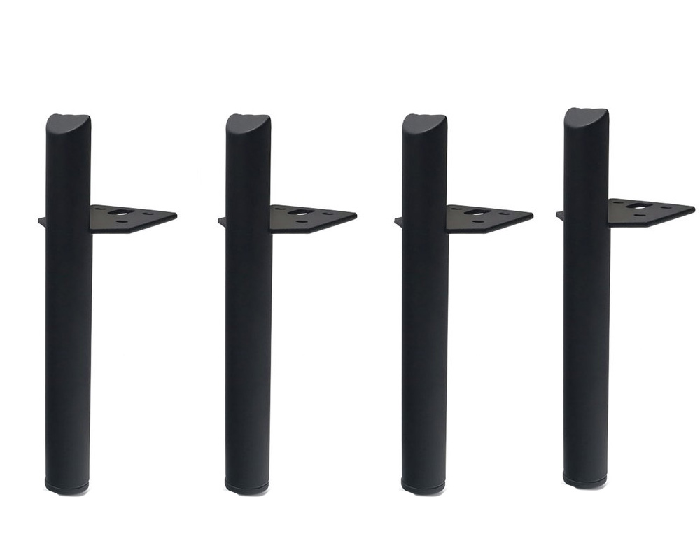 4 Stück Haushalts-waschtischfüße, Sofafüße, Couchtischfüße, Schrankfüße, Möbelfüße - Schwarz, 15 Cm