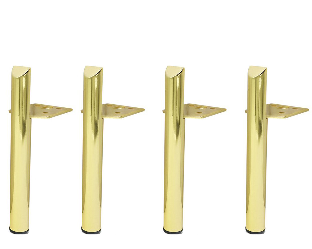 4 Stück Badezimmer-waschtischbeine, Sofabeine, Couchtischbeine, Schrankbeine, Möbelbeinzubehör – Goldfarben, 20 Cm