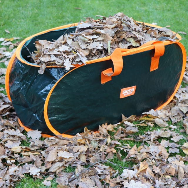 Pop-Up Gartensack 110L, oval, Polyethylen 80x37x37 cm