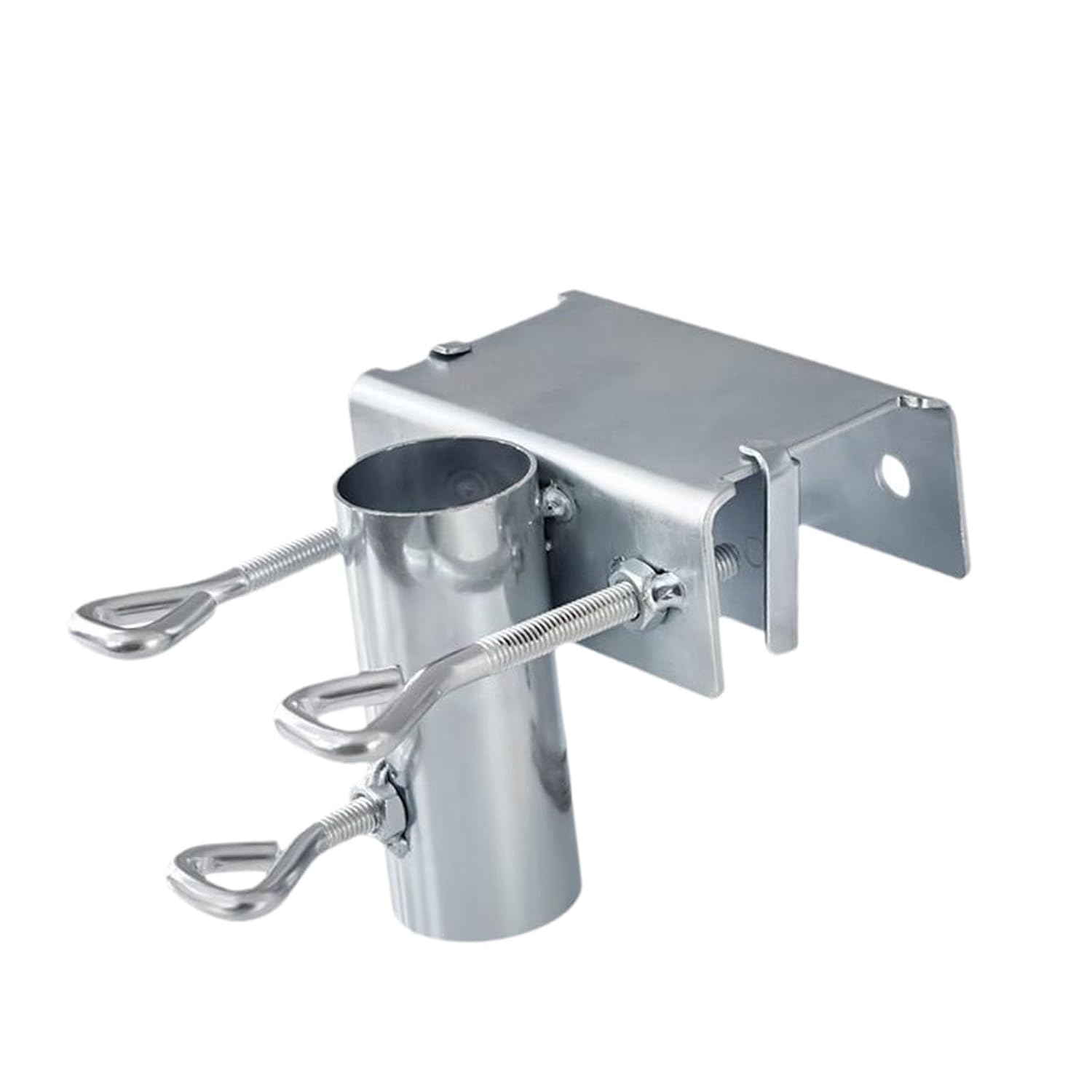 Sonnenschirmhalterung, Verstellbar Und Stabil, Montagefuß Für Sonnenschirme Im Freien, Metallbefestigung, Faltbar, Universalausführung.