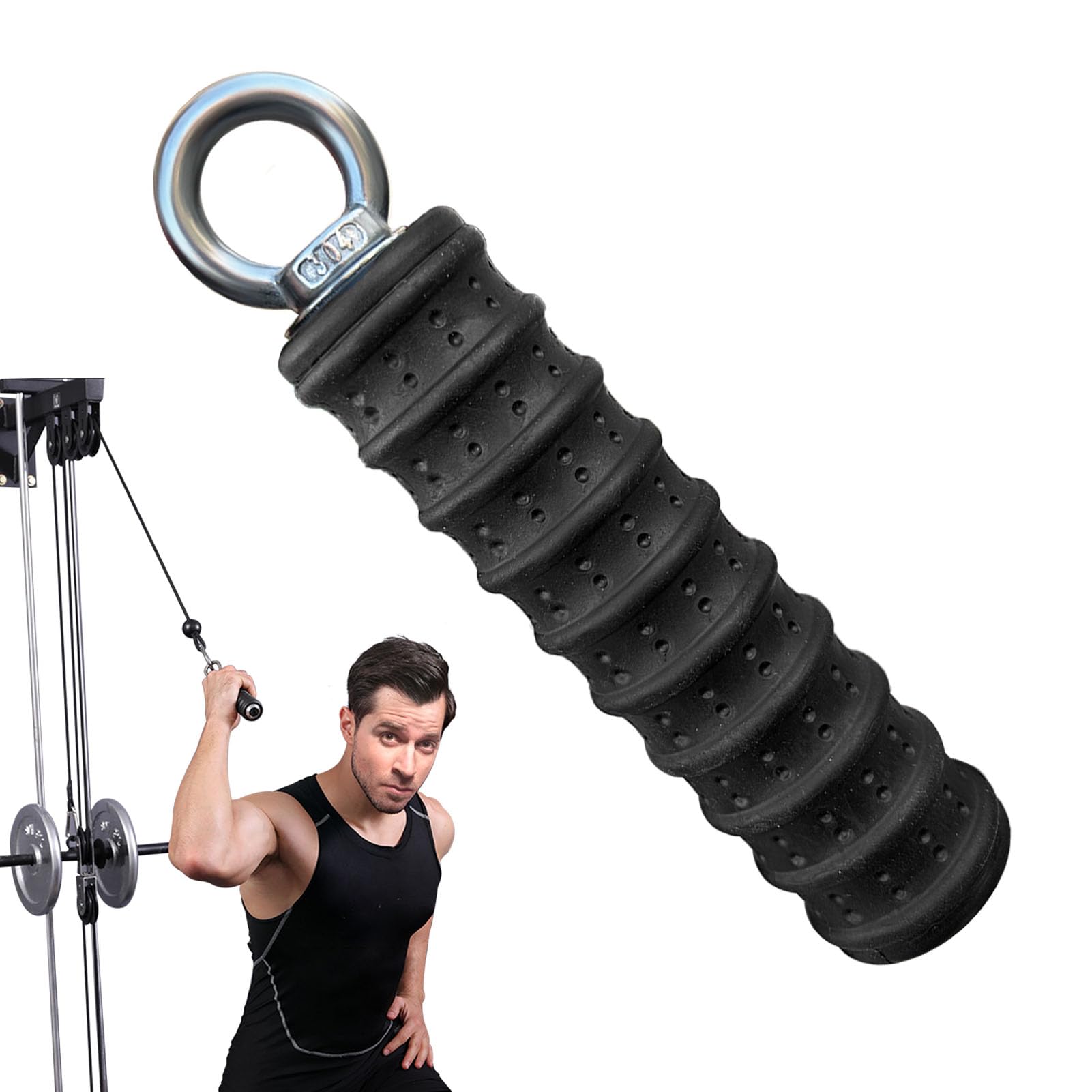 Ergonomischer Trizeps-seilzugaufsatz, Verbesserter Extra Langer Trizeps-seilzugaufsatz (27, 32, 40 Und 47 Zoll) Für Fitnessstudios, Zugmaschinen