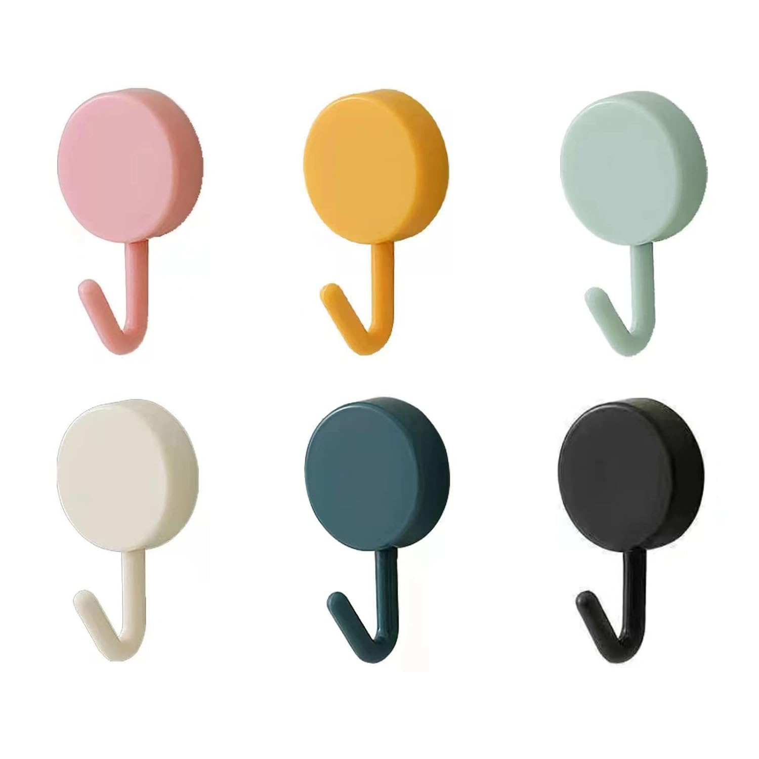 6er-pack Niedliche, Praktische Klebehaken Zur Wanddekoration, Schlüsselhaken, Huthaken, Handtuchhalter, Geeignet Für Zuhause, Küche, Badezimmer, Büro