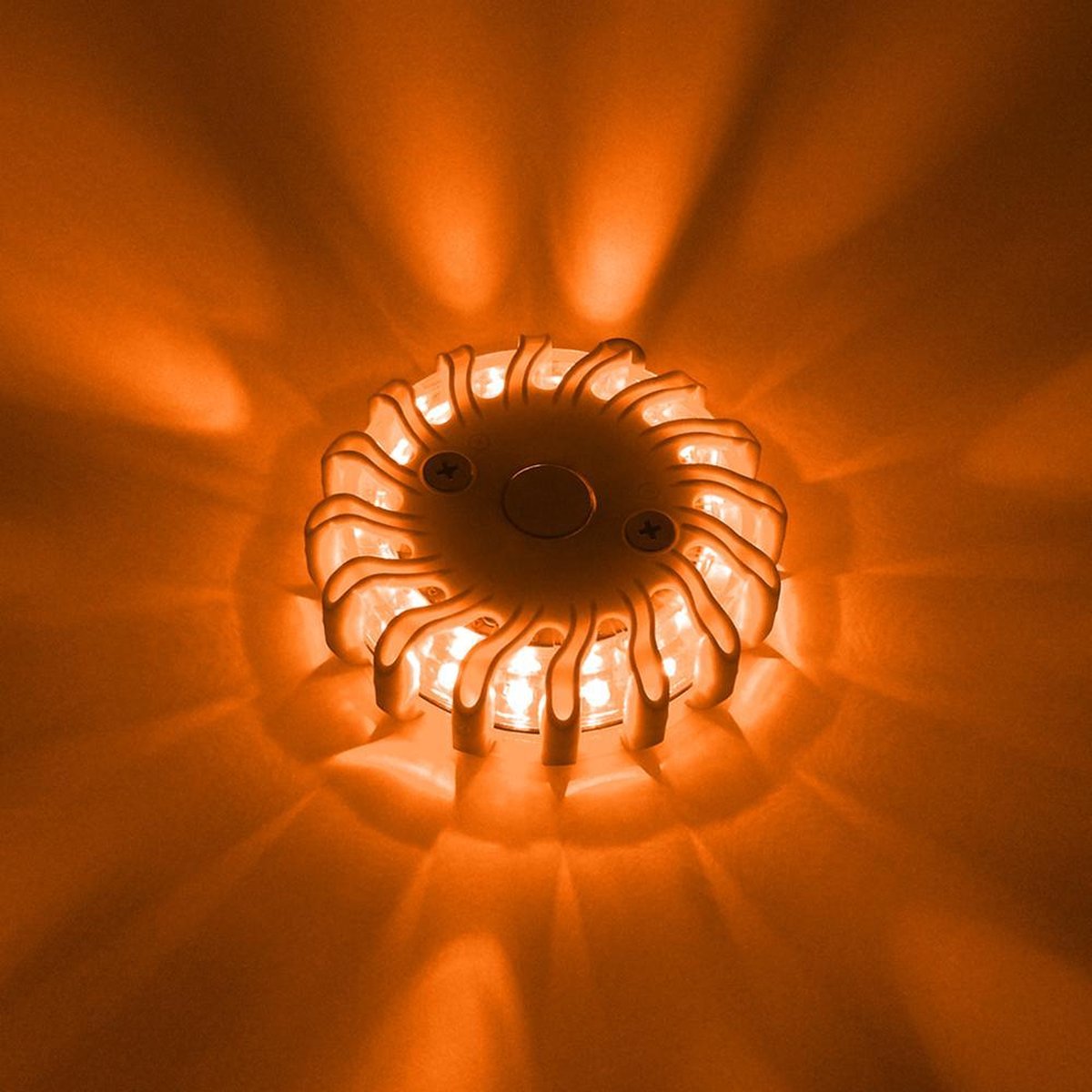 Orangefarbene Led-warnleuchte – Batteriebetrieben – 9 Modi – Magnetisch – Wasserdicht