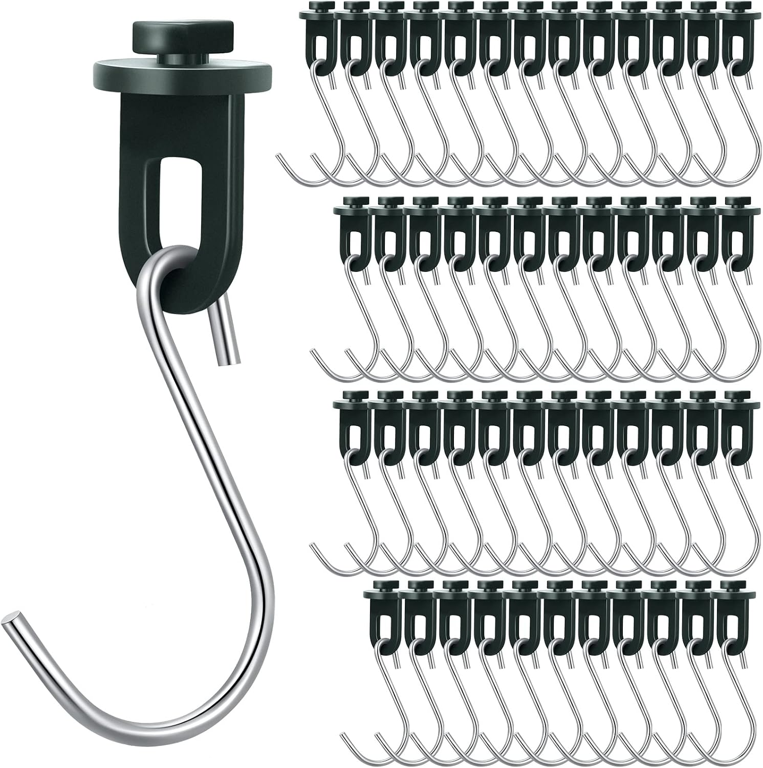 50 Gewächshaushaken/-clips/-haken Mit Edelstahl-s-haken Zum Aufhängen Von Gartenpflanzen, Kunststoff-isoliernetzen Und Zur Beschattung