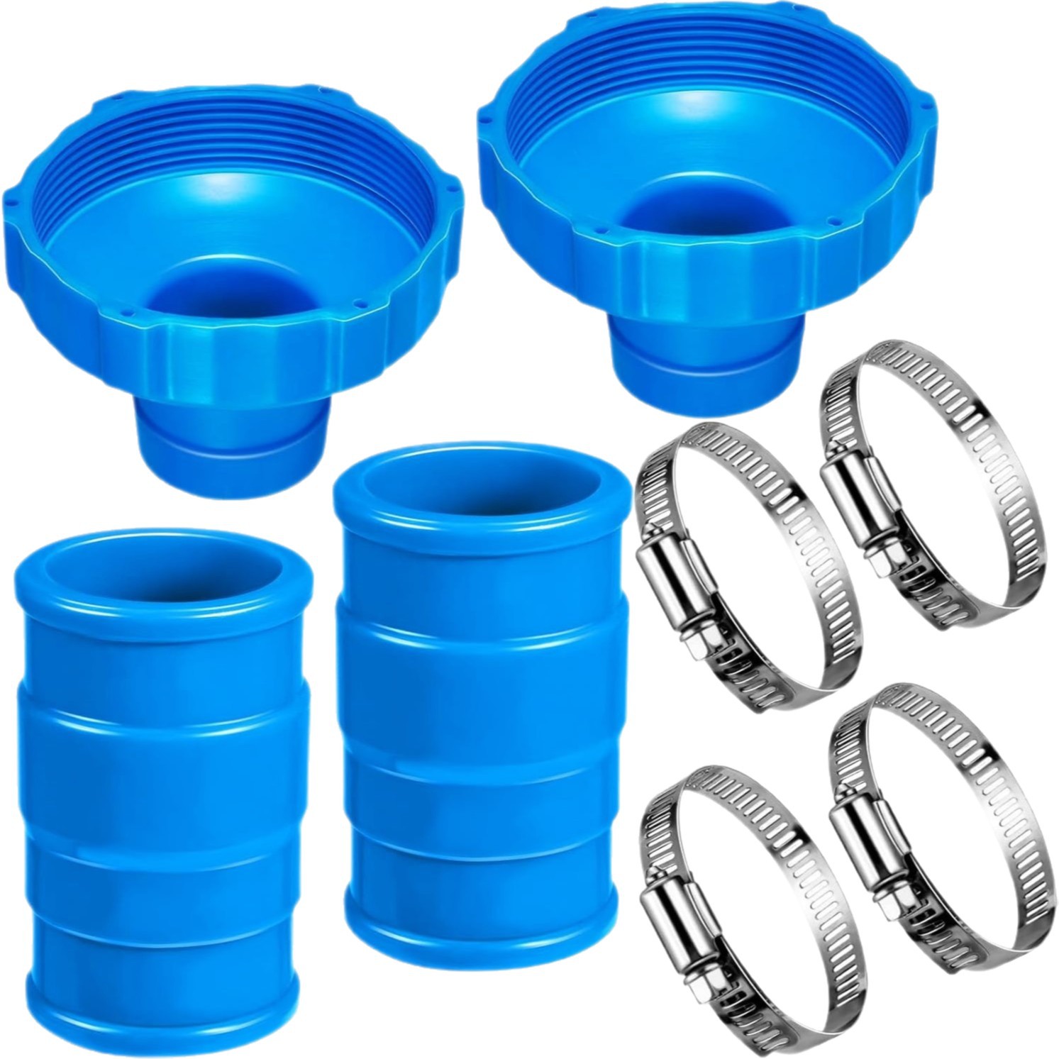 4er-set Pool-staubsauger-schlauchadapter – Intex Adapter B – Mit Klemme – Ersatzanschluss – Für Aufstellpools – Skimmer – 4er-set