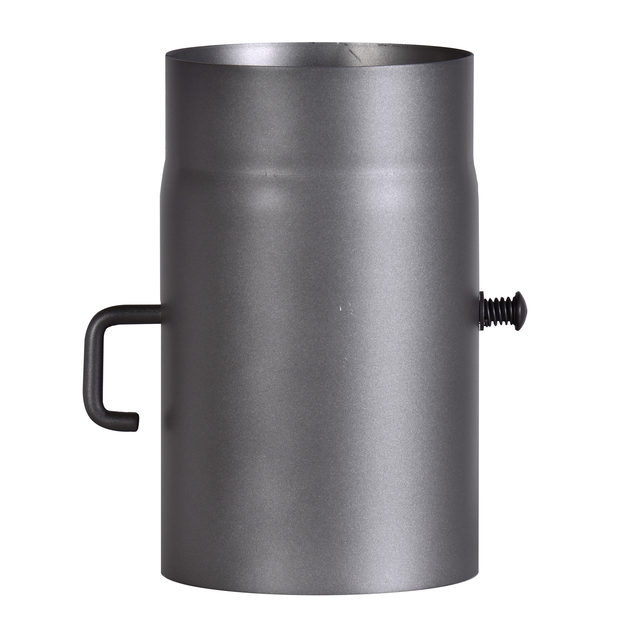 Ofenrohr 250 mm, ø 150 mm, grau Regulierklappe