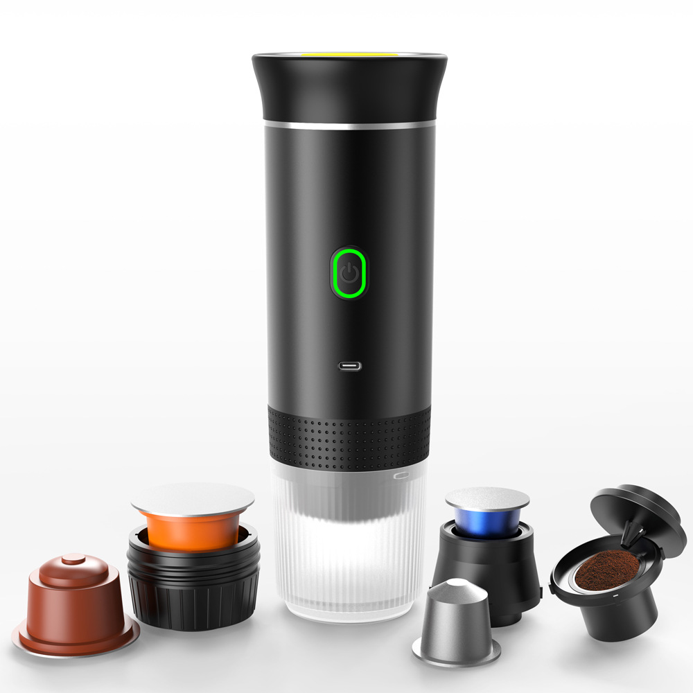 Tragbare Reisekaffeemaschine – Kabelloses Design – Geeignet Für 12-v-espressomaschinen, Nespresso- Und Dolce & Gusto-kaffeemaschinen – Kapselkaffee