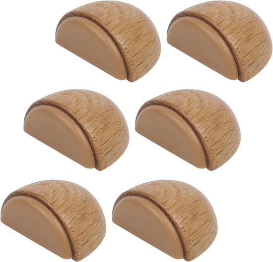 6er-pack Türstopper – Selbstklebende Türstopper Aus Holz, Geeignet Für Hartholz- Und Massivholzböden – Selbstklebende Türstopper – Türstopper